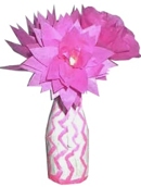 DLTK Paper Flowers in Bottle Vase